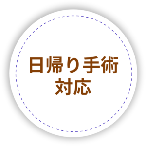 日帰り手術対応_当院のアピールポイント